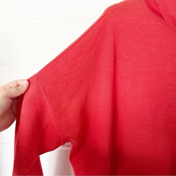 Eileen Fisher Merino Wool Turtleneck Center-Seam Tunic Sweater Size L-XL - Picture 4 of 9